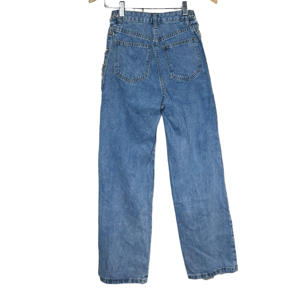 High Rise Chain Jeans - Picture 3 of 4